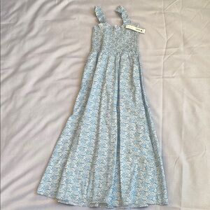 Blue Floral Maxi Dress